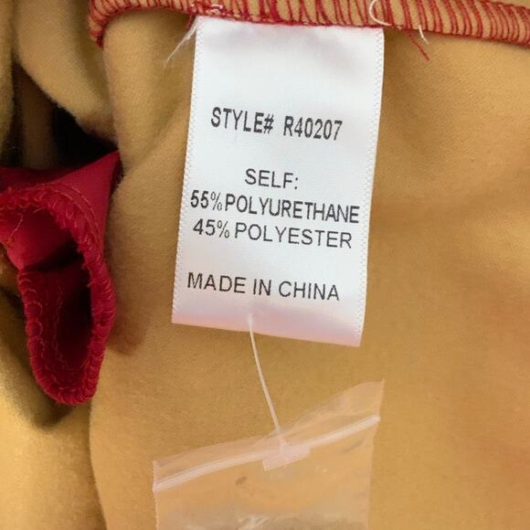 Jodifl Red Faux Leather Dress NWT size XL - Picture 4 of 7